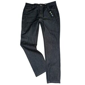 New Serenade Fitted Denim Sz 38x32 Dark Rinse Men's Skater Grunge Stretch